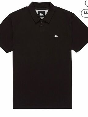 Quiksilver Men’s Black Polo with Small Logo